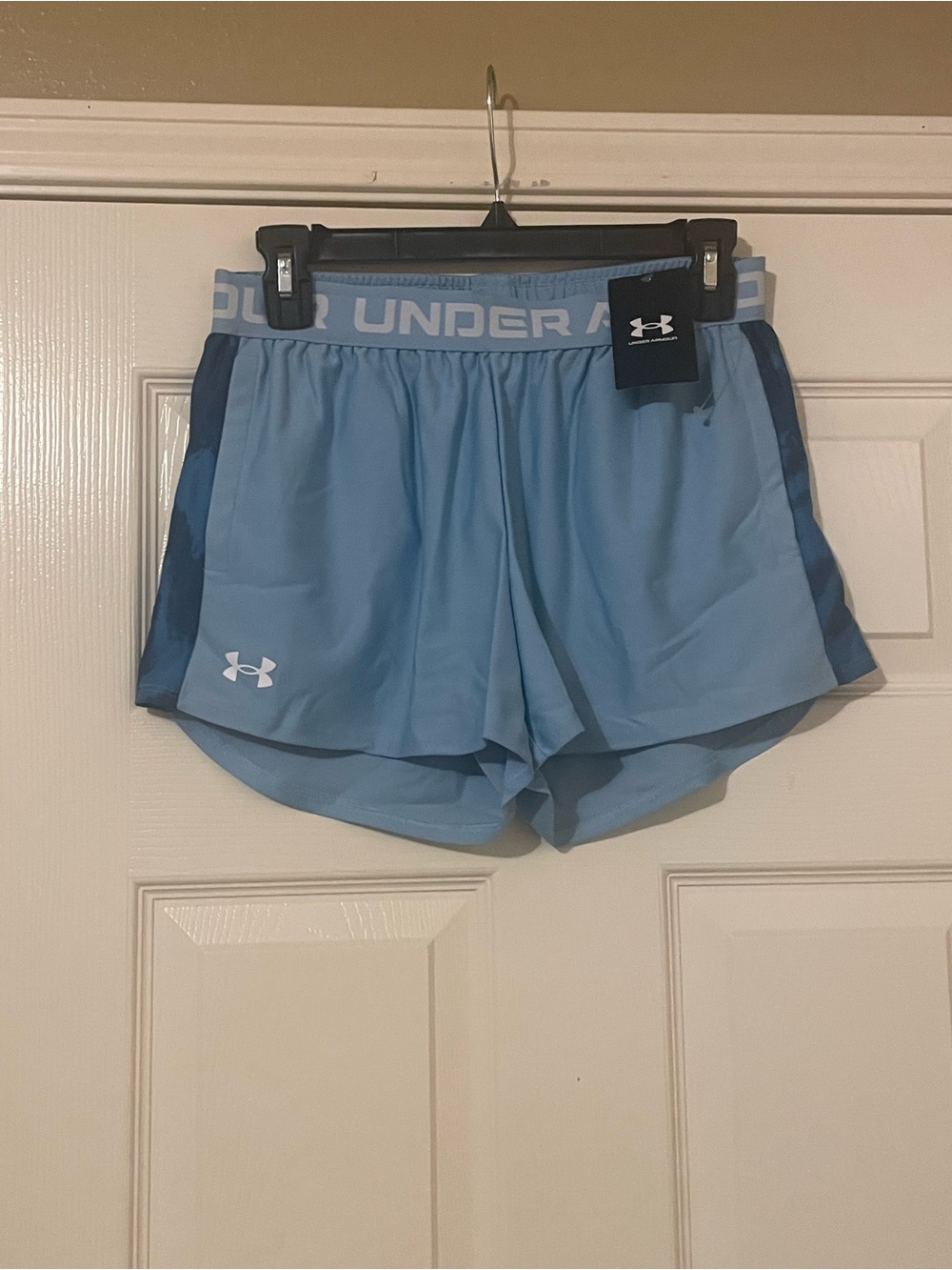 Under Armour Light Blue Women’s Running Shorts Size: S